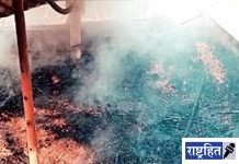 गोठ्याला लागली आग! नऊ जनावरे झाली जळून खाक; शेतकऱ्याचे दीड लाख रुपयांचे नुकसान