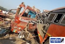 अंबाजोगाई-लातूर महामार्गावर बस आणि ट्रकचा भीषण अपघात! सहा ठार, आठ गंभीर जखमी