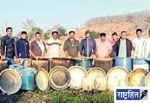 6 लाखांचा गावटी दारुसाठा जप्त! जामणीच्या पारधी बेड्यावर धाडसत्र