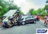अनियंत्रित मालवाहूची कारला जबर धडक! चार जखमी व दोघे गंभीर जखमी