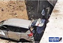भरधाव कार पुलाखाली कोसळली! ६ महिन्याच्या चिमुकल्यासह ५ गंभीर; सेवाग्राम येथील रुग्णालयात दाखल