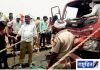 अज्ञात वाहनावर धडकला मालवाहू! मालवाहूचालक किरकोळ जखमी