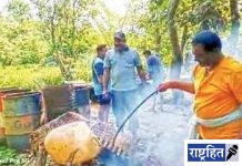 बोरनदी परिसरात दारूभट्ट्या वॉशआउट! 3.80 लाखांचा मुद्देमाल नष्ट