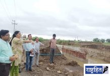 जिल्हाधिकाऱ्यांकडून अतिवृष्टीत झालेल्या नुकसानीची पाहणी; नुकसानीचे पंचनामे तातडीने करण्याचे आदेश