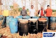 भिवापूर बेड्यातील मोहासडवा नष्ट! स्थानिक गुन्हे शाखेची कारवाई