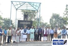 हिंदी विश्वविद्यालयात महापरिनिर्वाण दिनानिमित्त डॉ. आंबेडकर यांना अभिवादन