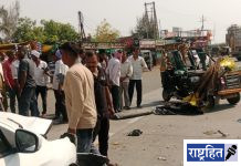 भरधाव कारने ऑटोला दिली जोरदार धडक ; दोन गंभीर जखमी ! पवनार बसस्थानक परिसरातील घटना