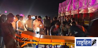 वर्धा-नागपूर महामार्गावरील भीषण अपघात ; एक ठार, एक जखमी ! उभ्या ट्रकला दुचाकीची धडक