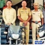 चोरलेल्या दोन दुचाकी लपवून ठेवल्या झुडपात ! चोरट्यास बेड्या : शहर पोलिसांची कारवाई