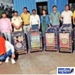 तीन ठिकाणी व्हिडीओ गेम पार्लरवर छापेमारी ! १४ आरोपी अटक, एक पसार ; ३४ इलेक्ट्रॉनिक क्वाइन मशीनसह ७.७७ लाख रुपयांचा मुद्देमाल केला जप्त
