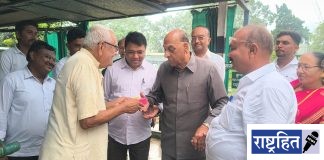 दत्ताजी मेघे यांची पवनार येथील ब्रम्हविद्या मंदिराला भेट : विनोबा विचारक गौतमभाई बजाज यांच्यासोबत आपुलकीचा संवाद
