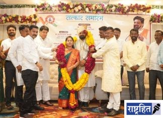 कामगारांचे शोषण थांबवा, इंजि. तुषार उमाळे यांची गर्जना ; वर्ध्यात सपत्नीक सत्कार : कामगार बांधवांचा उत्स्फूर्त प्रतिसाद