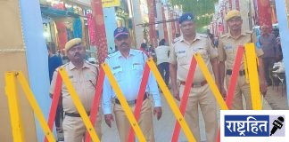 देवी विसर्जनासाठी वाहतूक पोलिसांचा चोख बंदोबस्त ; अवजड वाहनांना शहरात प्रवेशबंदी ; पर्यायी मार्ग खुले राहणार