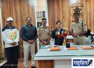 सुनैना डोंगरे महाराष्ट्र पोलिसांची सुवर्णकन्या! हरियाणातील बॉडीबिल्डिंग स्पर्धेत सुवर्णपदक ; वर्धा जिल्ह्याचा अभिमान उंचावला