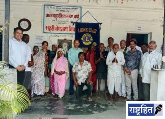 शहरी बेघर निवाऱ्याला मुख्याधिकारी विजय देशमुख यांची सदिच्छा भेट ; जागतिक बेघर दिनानिमित्त वृद्धांच्या समस्या जाणून घेत मदतीची ग्वाही