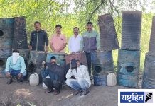 दारूभट्ट्यांवर सेवाग्राम पोलिसांचा हल्लाबोल! बरबडी, मांडवगड शेतशिवारात वॉश आउट मोहीम ; ९.८७ लाखांचा मुद्देमाल जप्त