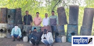 दारूभट्ट्यांवर सेवाग्राम पोलिसांचा हल्लाबोल! बरबडी, मांडवगड शेतशिवारात वॉश आउट मोहीम ; ९.८७ लाखांचा मुद्देमाल जप्त