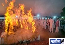 दत्ताजी मेघे पंचतत्त्वात विलीन ; मान्यवरांच्या उपस्थितीत अंत्यसंस्कार ! सुपुत्रांकडून मुखाग्नि