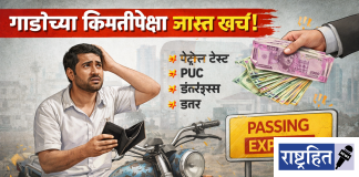 करवाढीचा हल्ला! वाहनधारकांच्या खिशावर सरकारचा डल्ला ; महागाईत होरपळलेल्या जनतेवर नवा आर्थिक घाव ! दुप्पट शुल्कामुळे वाहनधारकांमध्ये रोष