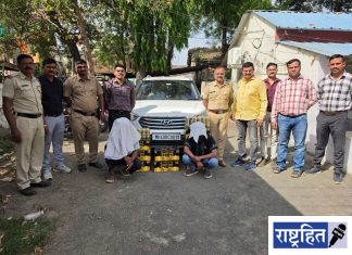 हिंगणघाट पोलिसांची मोठी कारवाई : 10.72 लाखांचा अवैध दारू साठा जप्त