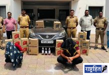 अवैध विदेशी दारू वाहतूक करणारे दोघे जेरबंद ; ७ लाखांहून अधिक मुद्देमाल जप्त