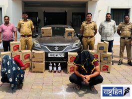 अवैध विदेशी दारू वाहतूक करणारे दोघे जेरबंद ; ७ लाखांहून अधिक मुद्देमाल जप्त