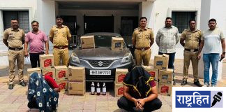 अवैध विदेशी दारू वाहतूक करणारे दोघे जेरबंद ; ७ लाखांहून अधिक मुद्देमाल जप्त