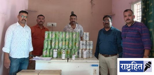 हिंगणघाटात अवैध दारूवर धडक कारवाई ; १.७८ लाखांचा मुद्देमाल जप्त