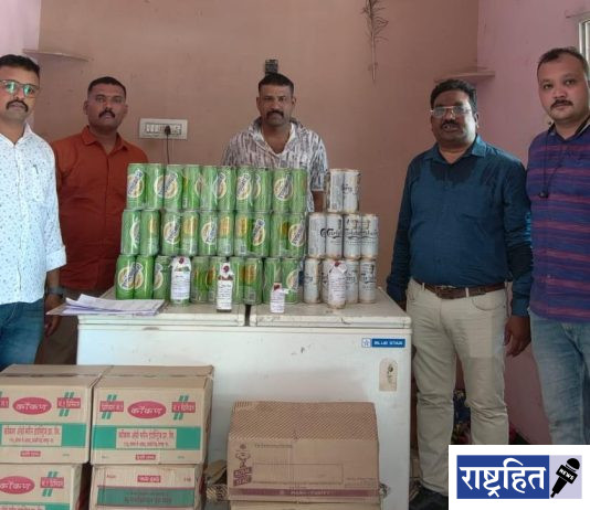 हिंगणघाटात अवैध दारूवर धडक कारवाई ; १.७८ लाखांचा मुद्देमाल जप्त