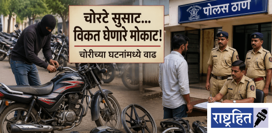 चोरटे सक्रिय, खरेदीदार निर्धास्त ; जिल्ह्यात चोरीच्या घटनांनी घेतला वेग
