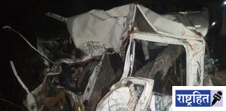 लग्नाहून परतणाऱ्या वऱ्हाड्यावर काळाचा घाला ; व्हॅन-ट्रक भीषण अपघातात पाच जण ठार