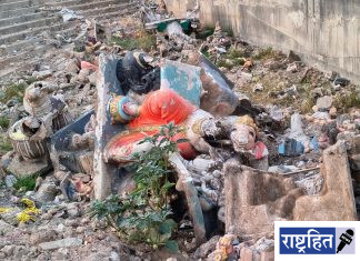 विसर्जन कुंड की विटंबनेचा खड्डा? सात महिन्यांनंतरही भग्न गणेशमूर्तींचा ढिग ; प्रशासनाचे दुर्लक्ष कायम