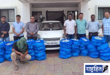 देशी दारूचा मोठा साठा जप्त ; ७.५० लाखांचा मुद्देमाल हस्तगत : चारचाकी वाहनासह आरोपी ताब्यात