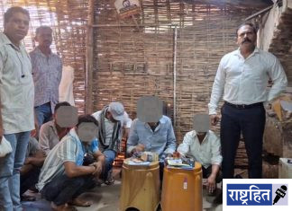 पटेल चौकात सट्टा-जुगार अड्ड्यावर धाड; सहा जण ताब्यात, ३६ हजारांचा मुद्देमाल जप्त