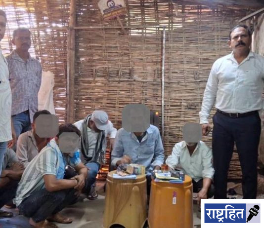 पटेल चौकात सट्टा-जुगार अड्ड्यावर धाड; सहा जण ताब्यात, ३६ हजारांचा मुद्देमाल जप्त