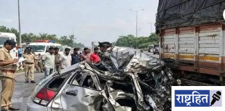 देवदर्शनावरून परतताना काळाचा घाला ; हैदराबाद ORR वर भीषण अपघात, 3 चिमुकल्यांसह 6 जणांचा मृत्यू