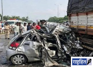 देवदर्शनावरून परतताना काळाचा घाला ; हैदराबाद ORR वर भीषण अपघात, 3 चिमुकल्यांसह 6 जणांचा मृत्यू