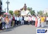 महात्मा फुले चित्ररथाचे वर्धा शहरात भव्य स्वागत