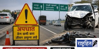 वर्धा जिल्ह्यात वाढते अपघात ; भरधाव वेग आणि निष्काळजीपणामुळे ७० जणांचा मृत्यू ! समृद्धी महामार्गासह ५६० किमी महामार्गांचे जाळे