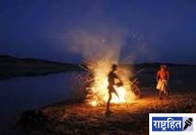 मध्यरात्रीच्या अंधारात बापलेकीवर अंत्यसंस्कार, गावकरी रात्रमर जागले ! वणा नदीत बुडून मृत्यू : गावकरी सावरलेच नाहीत