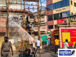 वर्ध्यात विद्युत डीपीला आग ; निर्मल बेकरी चौकातील घटना ! अग्निशामक दलाच्या तत्परतेमुळे मोठा अनर्थ टळला